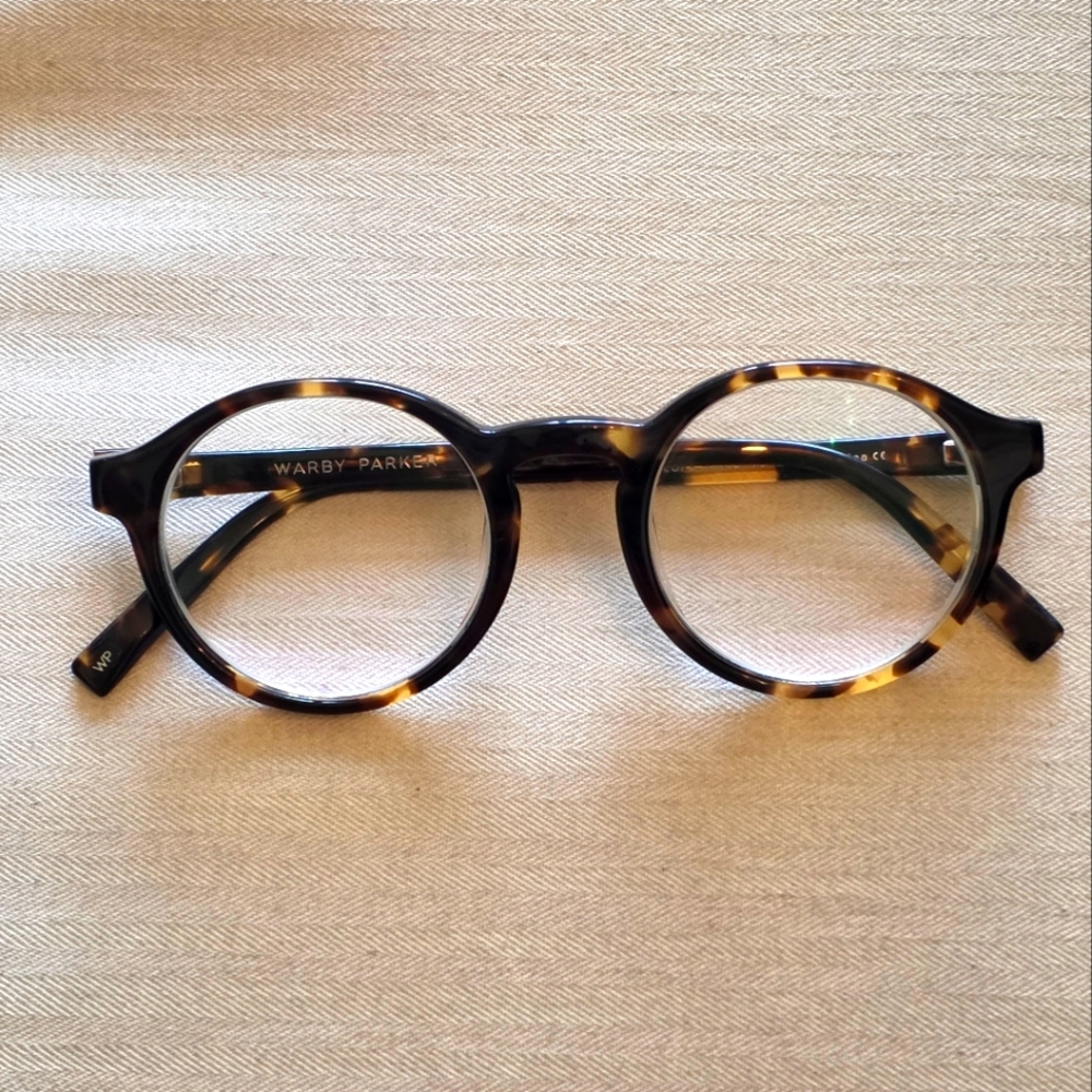 Warby Parker Round Tortoise Shell Brown & Amber Glasses